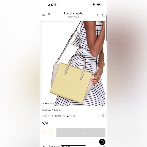 Kate Spade Cedar Street Hayden Bag pink spring colour - Picture 4 of 12